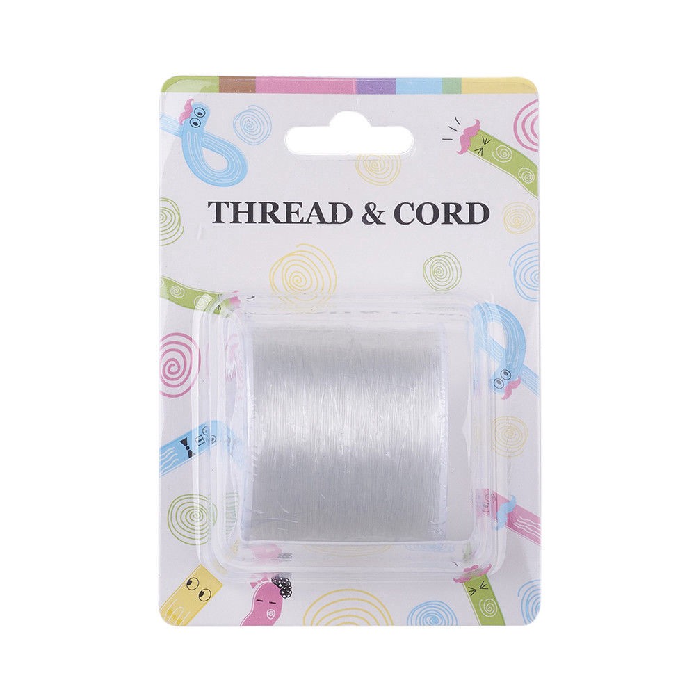 1 Cuộn Dây Cước Co Giãn Dày 0.6mm Dài 100m