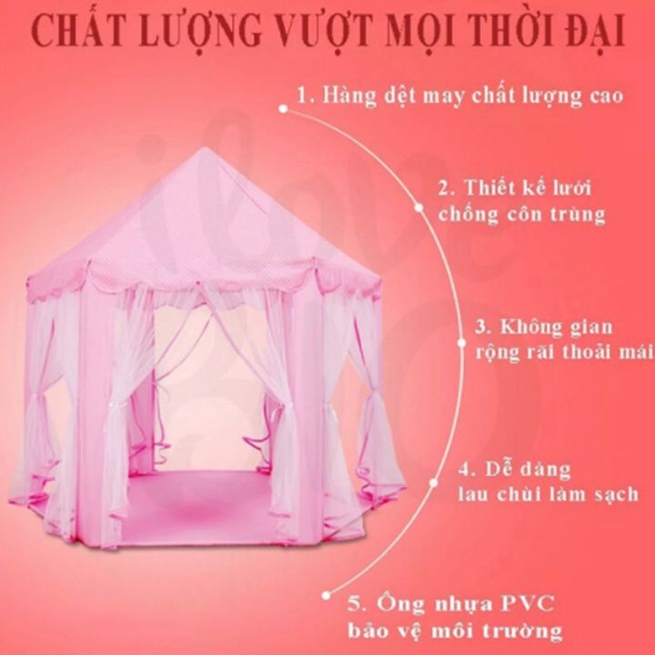 Lều công chúa Hoàng tử SIZE LỚN siêu đẹp cho bé