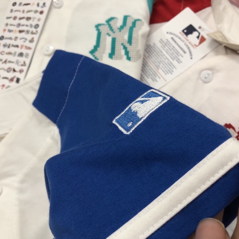 Đồ bộ cộc tay bé trai - Set bộ bóng chày MLB cho bé trai size 90-150