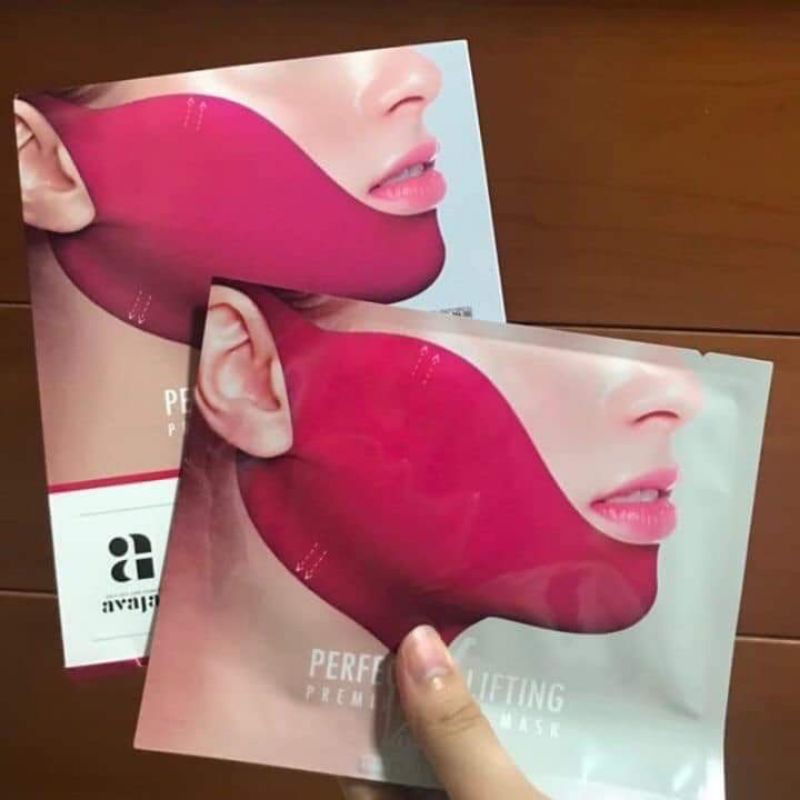 Mặt nạ avajar perfect V lifting premium mask hộp 5 miếng