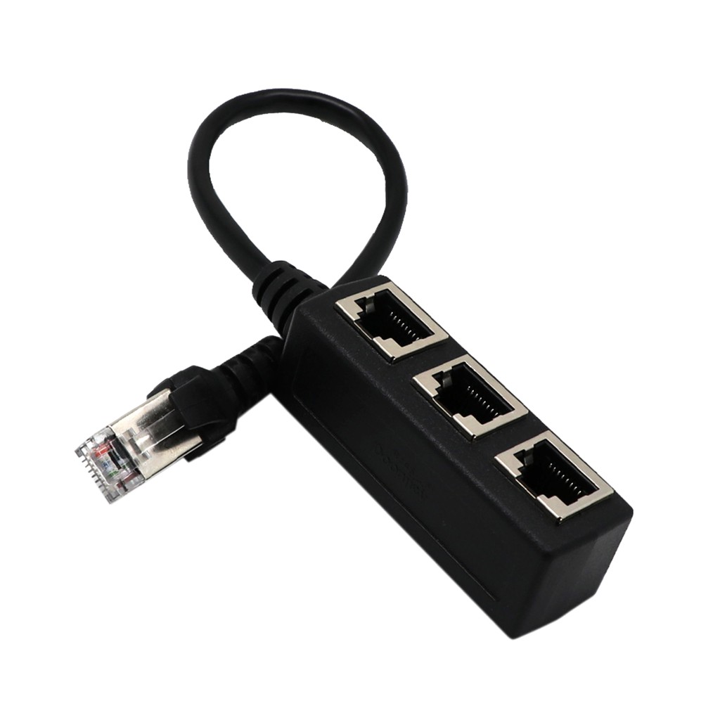 [Bộ chia cáp mạng LAN RJ45 Ethernet Bộ chuyển đổi mở rộng 3 chiều