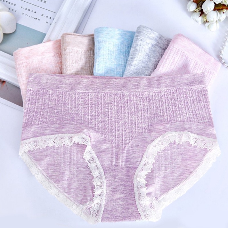 Quần Lót Cotton Phối Ren Thời Trang Cho Nữ