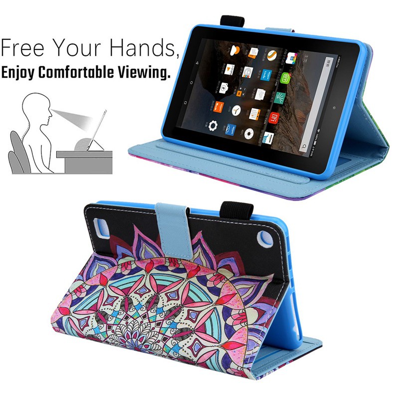 High Quality for Amazon Kindle Fire 7 2015/2017/2019 Protective Cover Flip Cover C VNGB