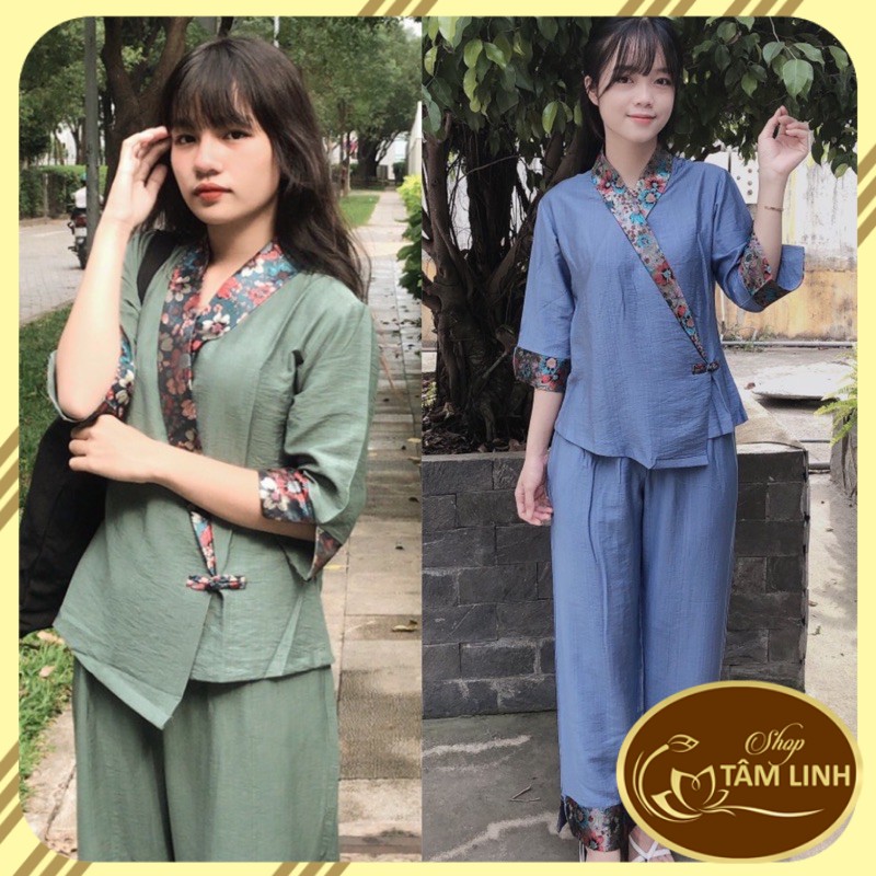 Áo Lam Đi Chùa # BÀ LAI PHỐI 1 NÚT GIÁ RẺ VÔ ĐỊCH
