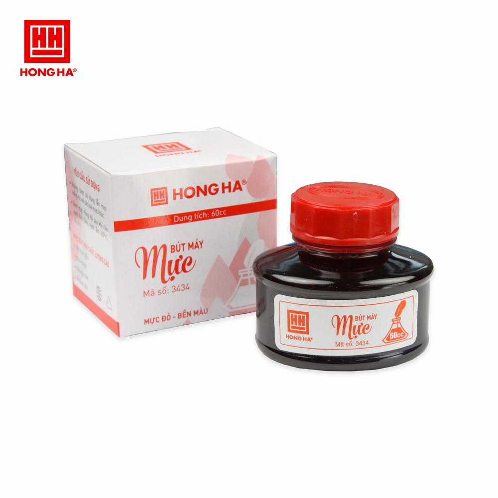 Mực lọ đỏ Hồng Hà 60 cc (3434)