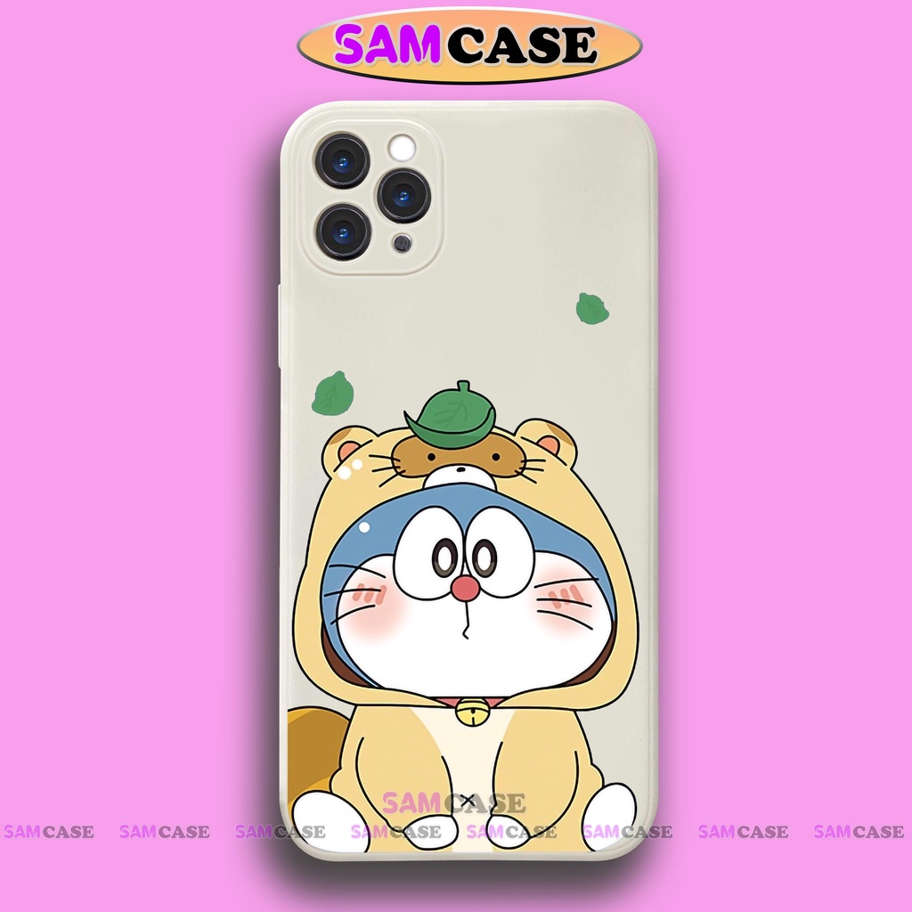 Ốp lưng iPhone cặp đôi hoạt hình Doraemon dễ thương đẹp cạnh viền vuông cho ip 6/6s/7/8/X/XS/XR/11/12/13/14 Pro Plus Max