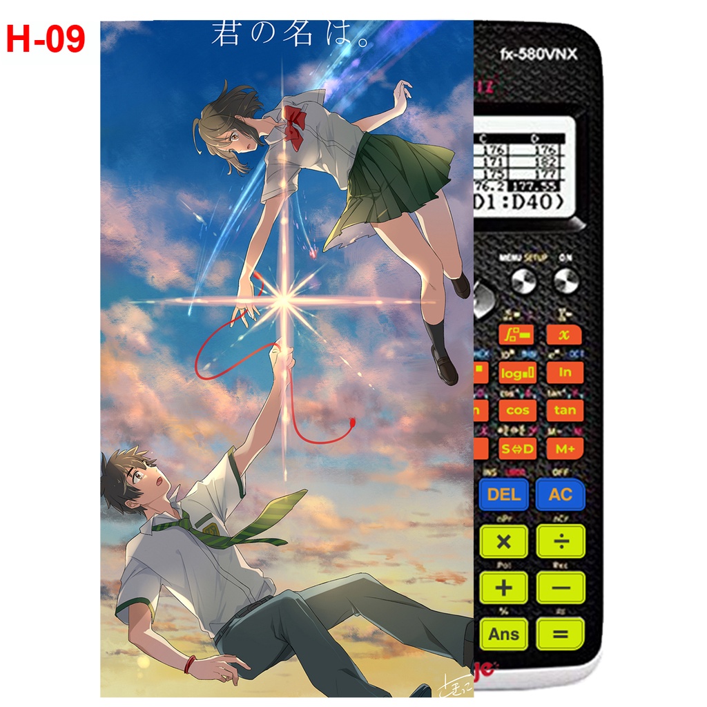 Decal Máy tính CASIO fx570, fx580...anime Your Name
