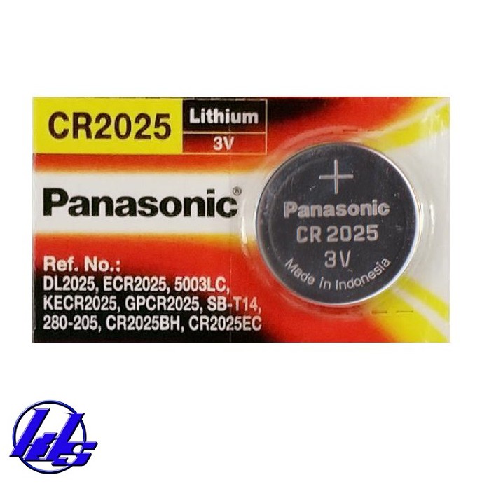 Pin  CR2025 Panasonic lithium 3V (Pin CMOS) - Vỉ 1 viên (Made in Indonesia)