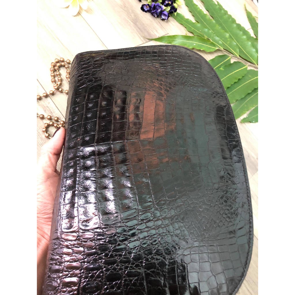 Thanh lý túi đeo chéo nữ da cá sấu thật 100%