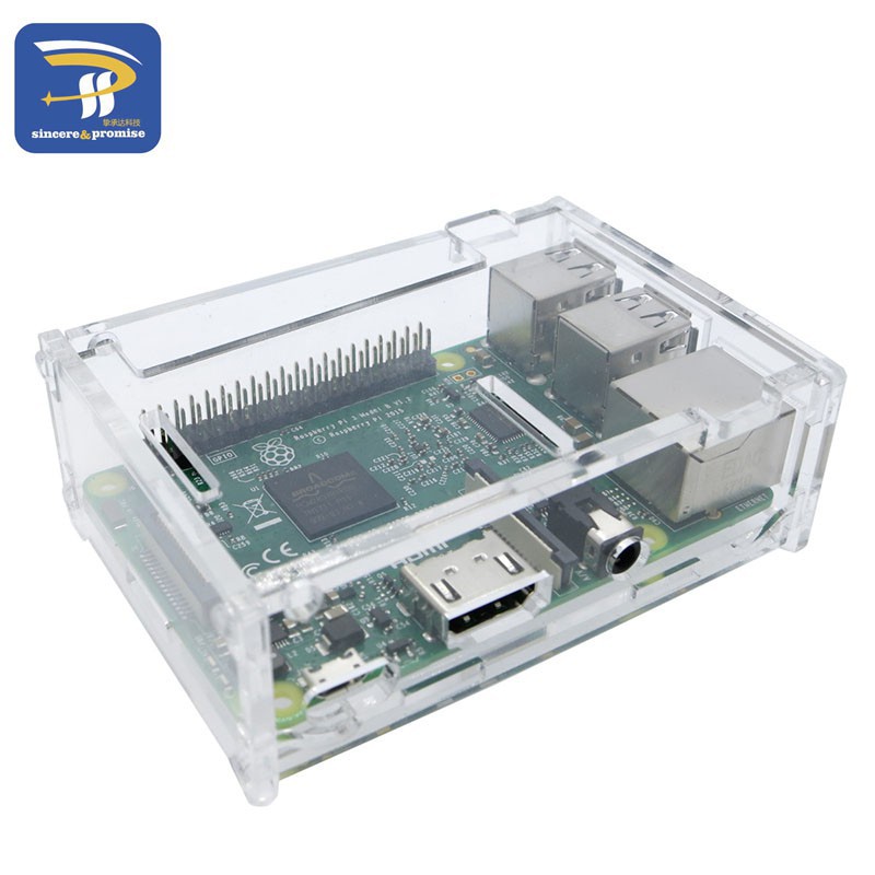 Hộp Đựng Bo Mạch Raspberry Pi 3 Model B + Acrylic St | WebRaoVat - webraovat.net.vn