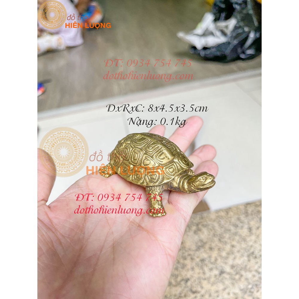 Tượng Rùa Bằng Đồng Phong Thủy Cỡ Bé 2 cỡ