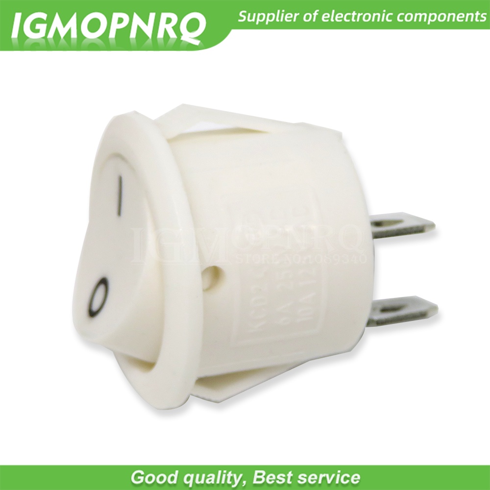 Set 5 Công Tắc Nhấn 20MM SPST 2Pin 3pin 3A 250V KCD1-105 KDC1 Fdkjgecf