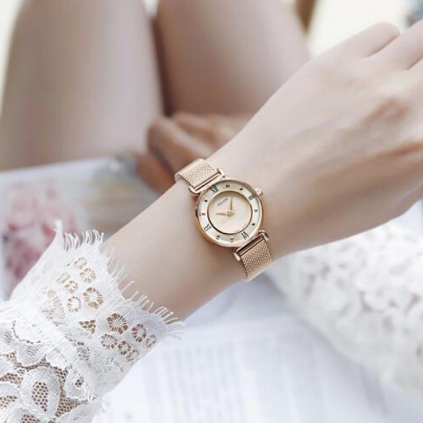 Combo đồng hồ nữ julius hàn quốc JA-728D và lắc tay julius ( Vàng đồng ) | BigBuy360 - bigbuy360.vn