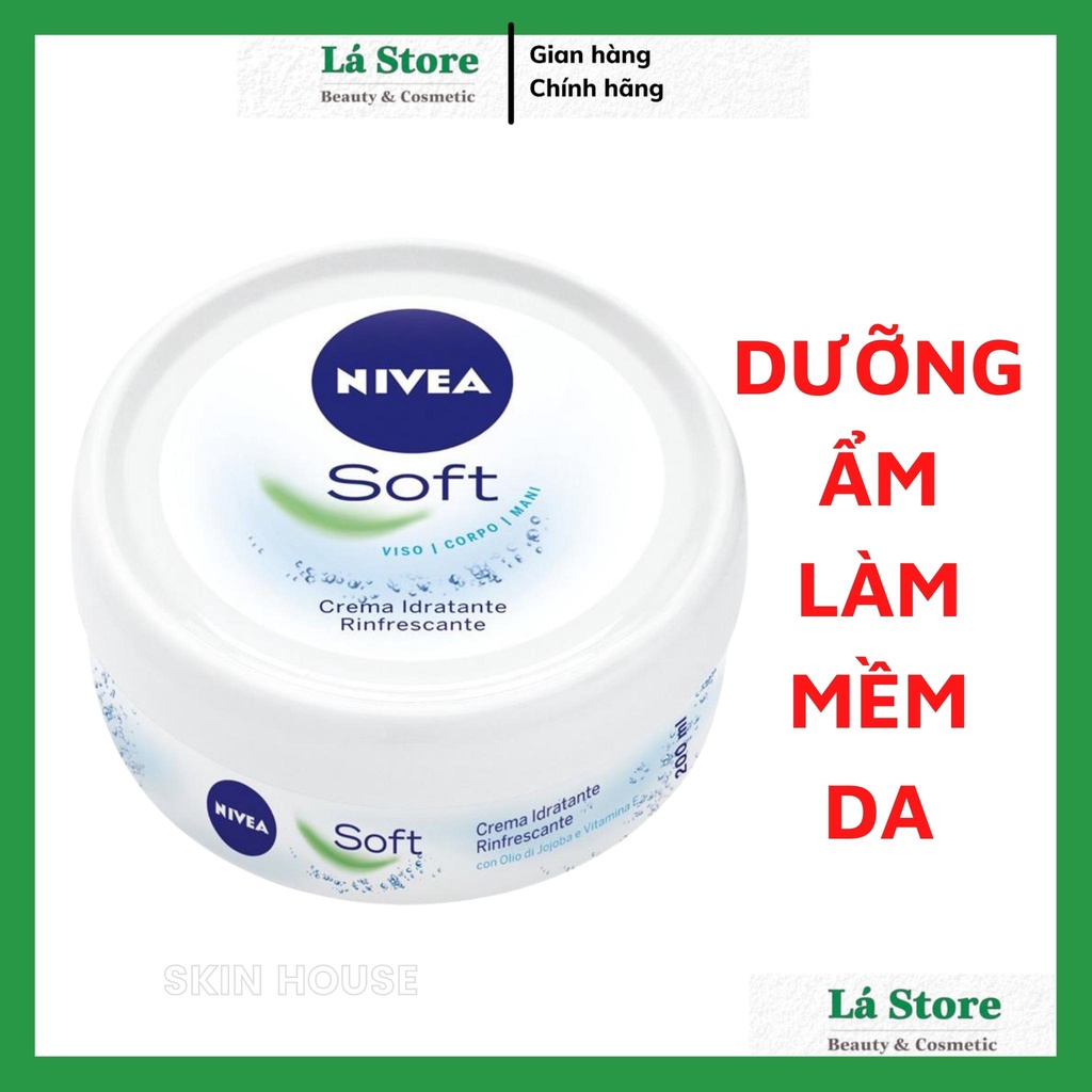 Kem dưỡng ẩm làm mềm da Nivea Soft của Đức 200ml