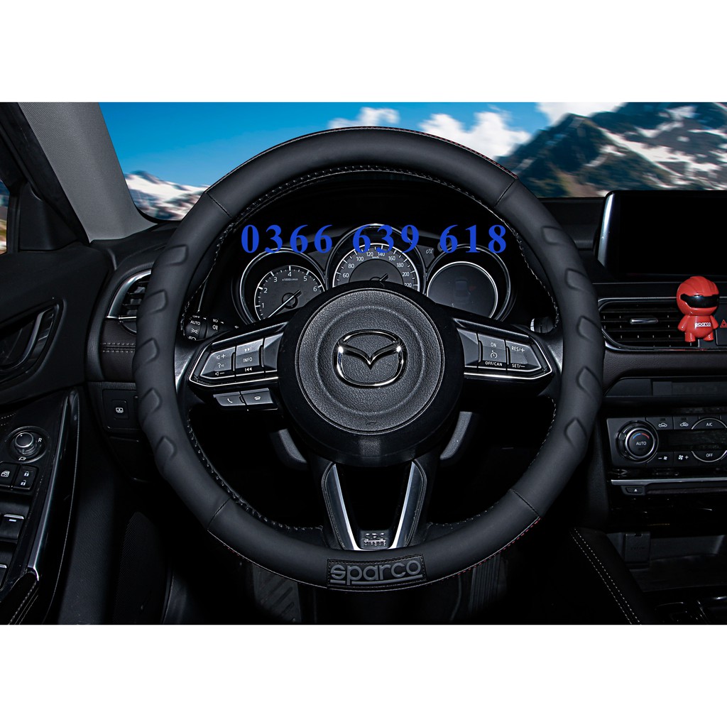 BỌC VÔ LĂNG SPARCO  CHÍNH HÃNG CAO CẤP-1117BK