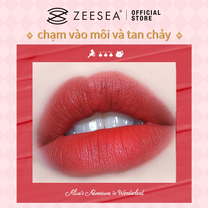 ZEESEA Hộp quà tặng Alice Joint Lip Glaze 1 hộp quà gồm 4 thỏi son | BigBuy360 - bigbuy360.vn