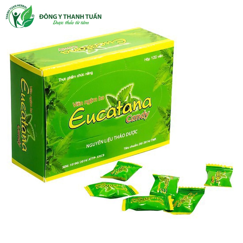 Viên ngậm ho thảo dược EUCATANA - Giảm viêm họng, bổ phế, giảm ho, tiêu đờm