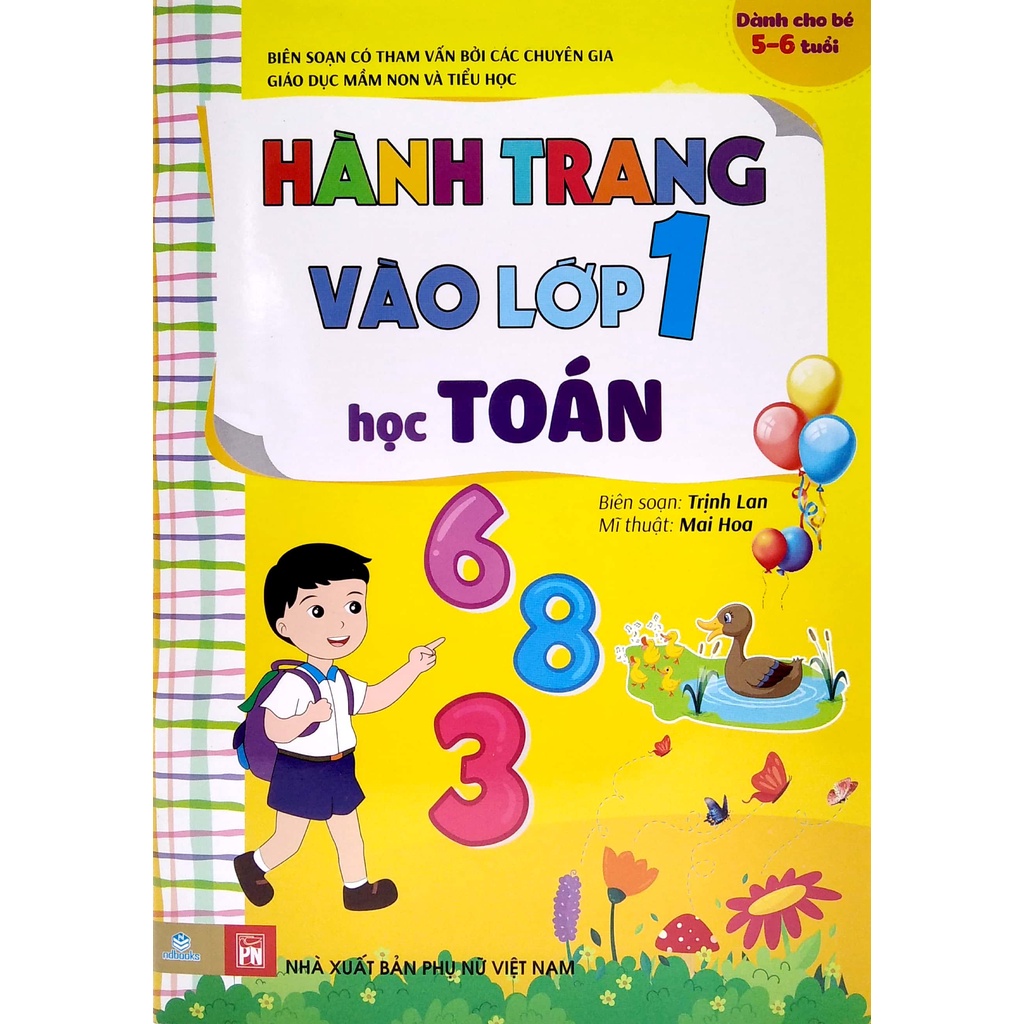 Sách Hành Trang Vào Lớp 1 - Học Toán