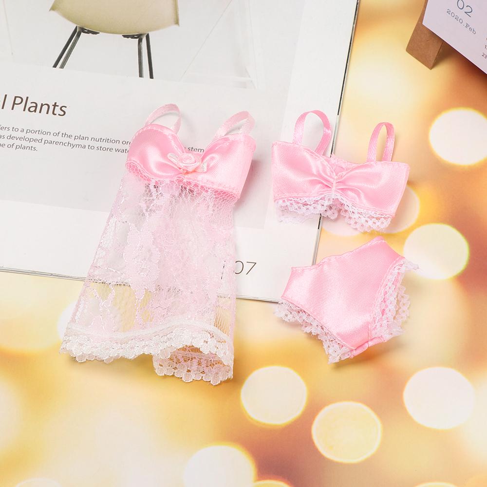 Set 3 Đồ ngủ Phối Ren Handmade Dành Cho Búp Bê