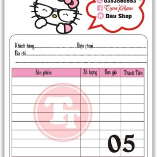 Hóa đơn 1 liên  in theo yêu cầu