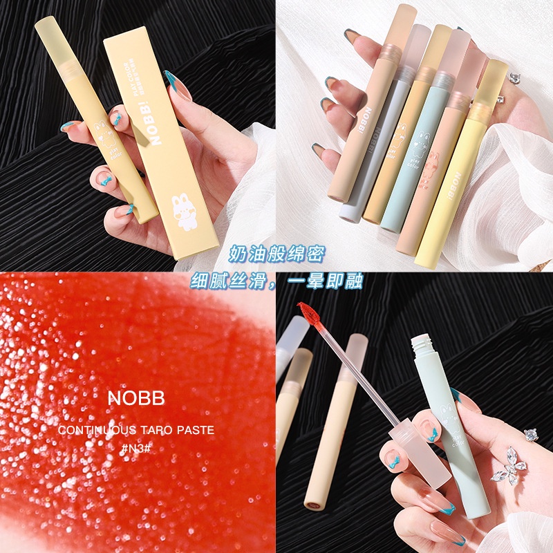 [Hàng mới về] Son kem NOBB màu lì nhung mịn có dưỡng lâu trôi