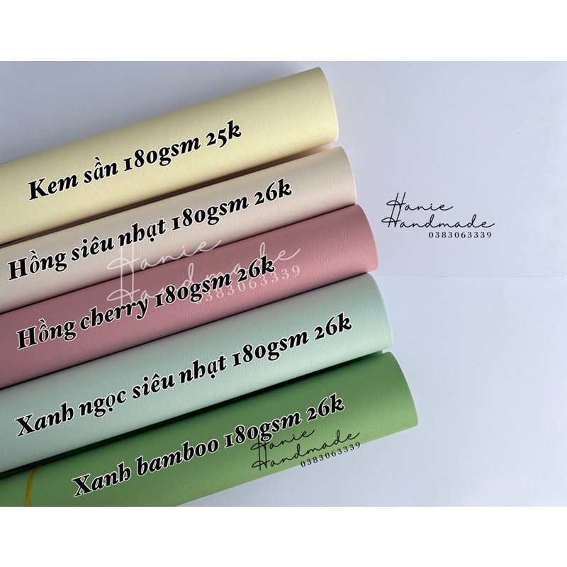 GIẤY MỸ THUẬT 180GSM MÀU MỚI