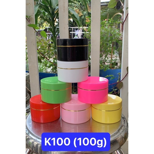 Hủ nhựa K100 đựng 100g kem, chiết mỹ phẩm