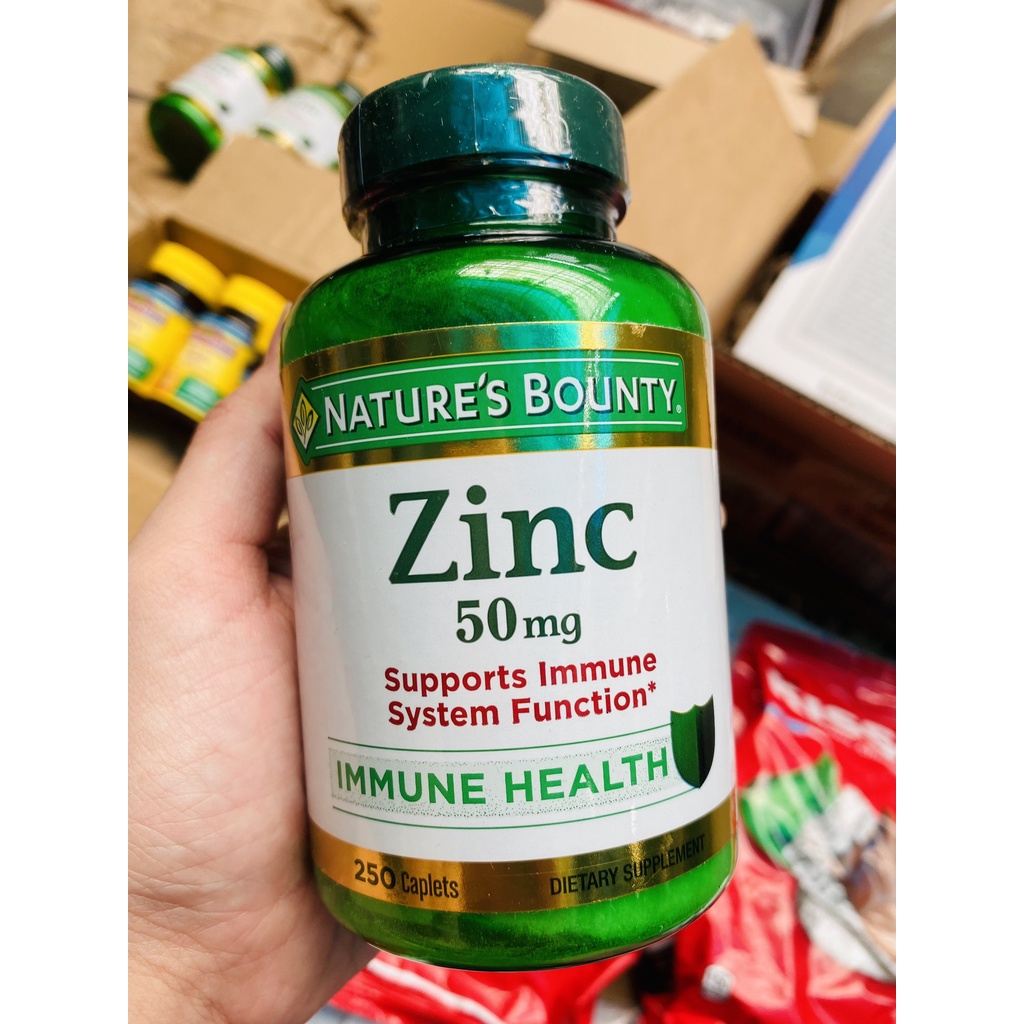 Viên uống bổ sung kẽm Nature’s Bounty Zinc 50mg