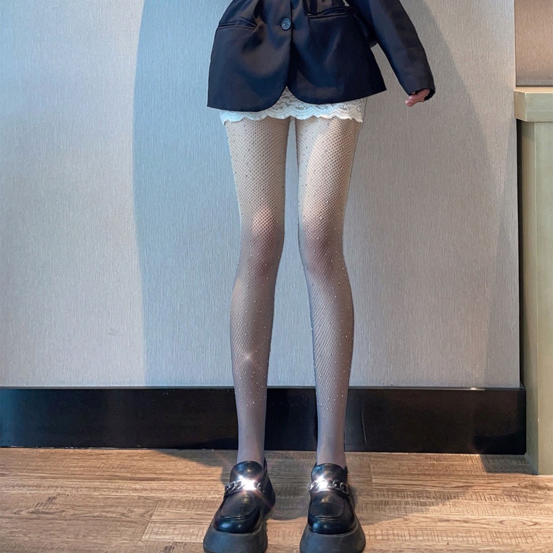 Brroa Quần Tất Lưới Màu Gradient Gợi Cảm Cho Nữ