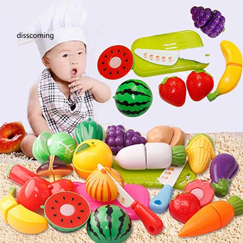 Bộ đồ chơi cắt rau củ quả bằng nhựa cho trẻ em