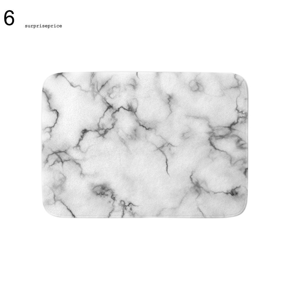 Thảm chùi chân chống trượt họa tiết đá cẩm thạch 40x60cm