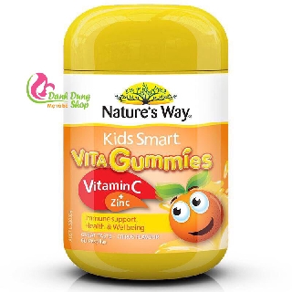 Kẹo mềm nature's way kids smart vita gummies vitamin c + zinc