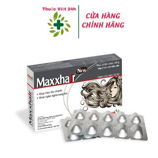 Maxxhair New - Giúp tóc chắc khỏe, mọc nhanh, suôn mượt và bóng đẹp