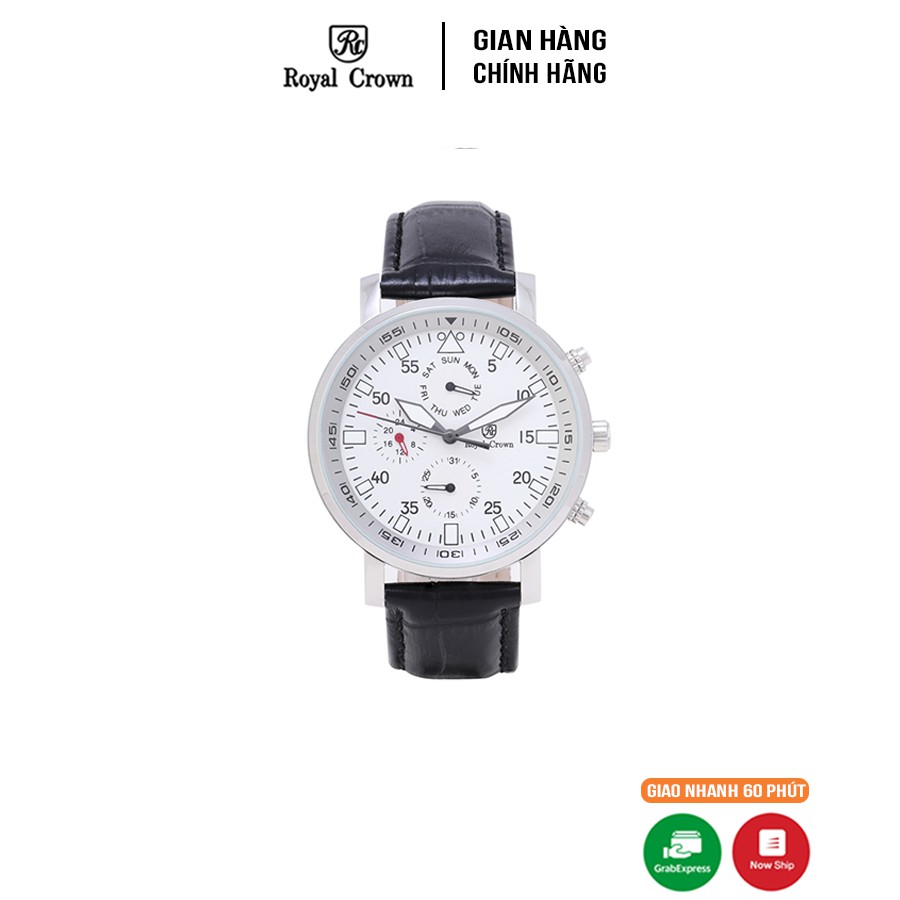 Đồng hồ nam chính hãng Royal Crown Italy 5603 Leather Watch