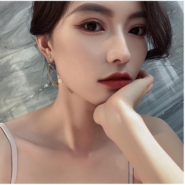 Bông Tai Hình Tam Giác Cao Cấp Phong Cách Hàn Quốc