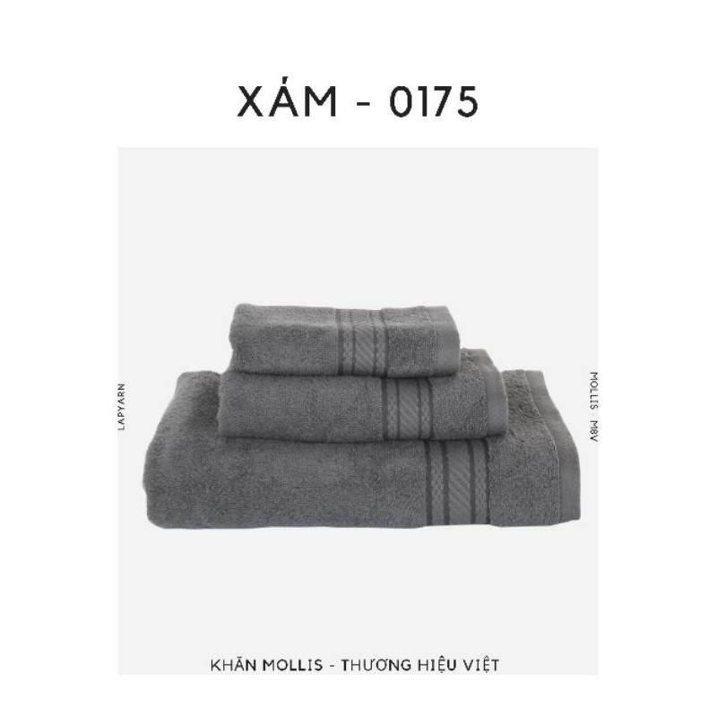 Khăn tắm cao cấp 5 màu sắc Basic - Khăn bông cao cấp Mollis BM8V FM8V HM8V