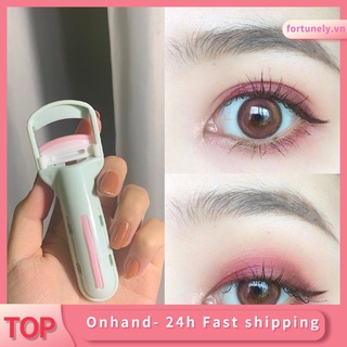 [Hàng mới về] Dụng cụ kẹp bấm cong lông mi hai màu sắc kết hợp đầu vuông bằng nhựa 3D tiện lợi