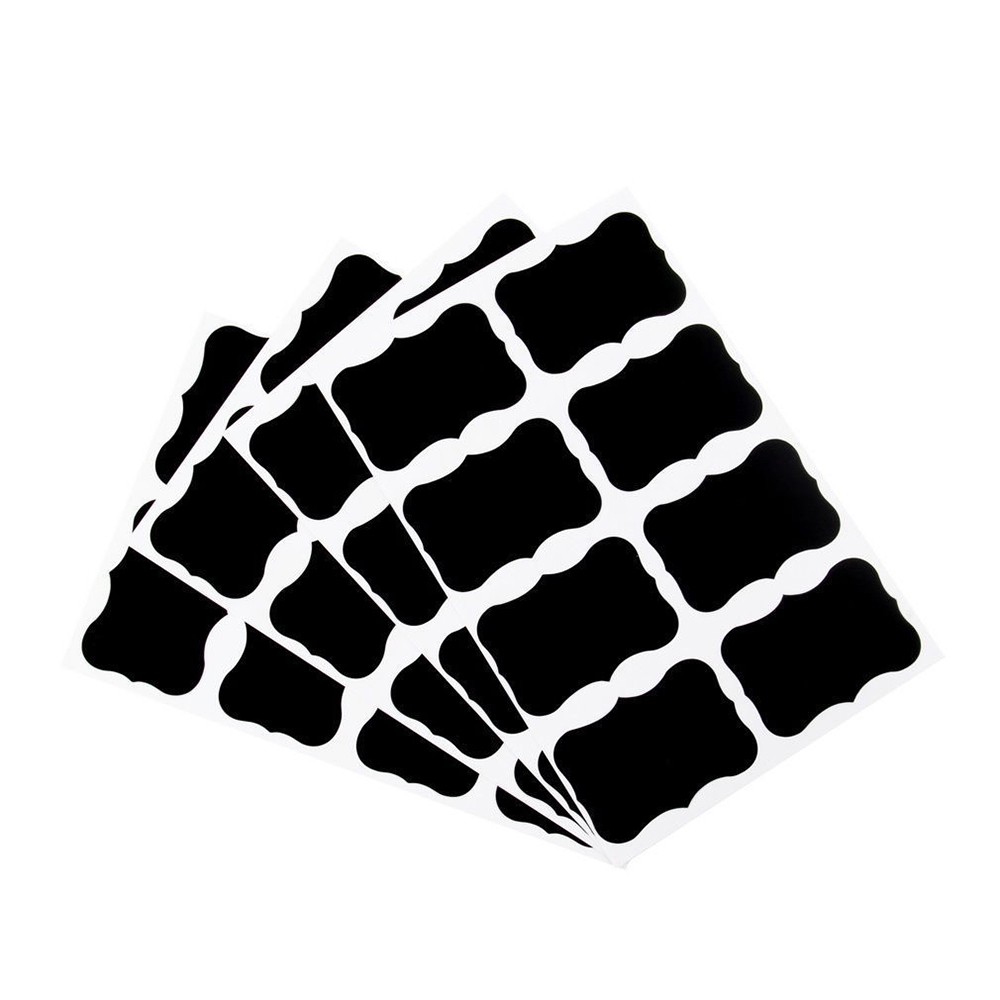 Set 36 miếng dán dạng bảng đen ghi tên