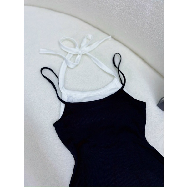 Jumsuit Ngố Phối Yếm Cột Cá Tính S27
