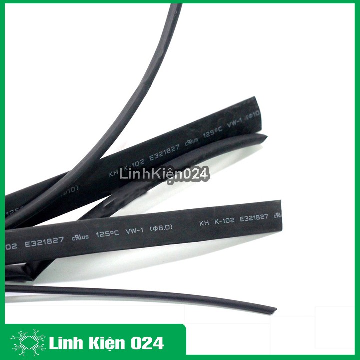 Combo gen co nhiệt, cách điện 2/4/6/8/10mm 5 sợi 1m