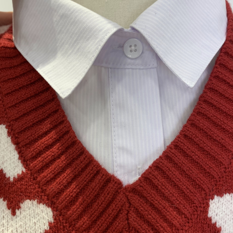 Áo dệt kim không tay phong cách Hàn Quốc xinh xắn dành cho nữ