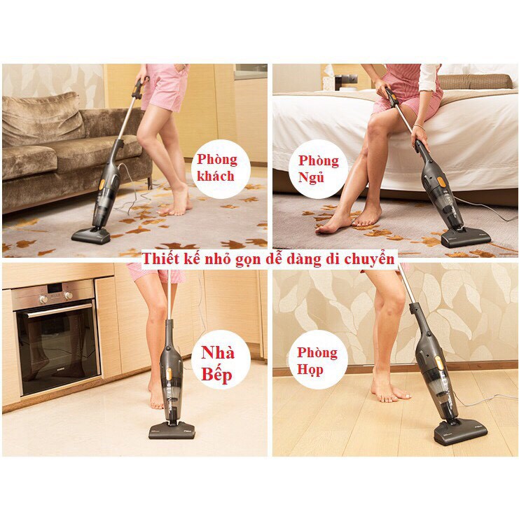 [ Có sẵn- có bảo hành ] Máy hút bụi cầm tay Deerma DEM-DX115C 600W (Black) BT21 | BigBuy360 - bigbuy360.vn