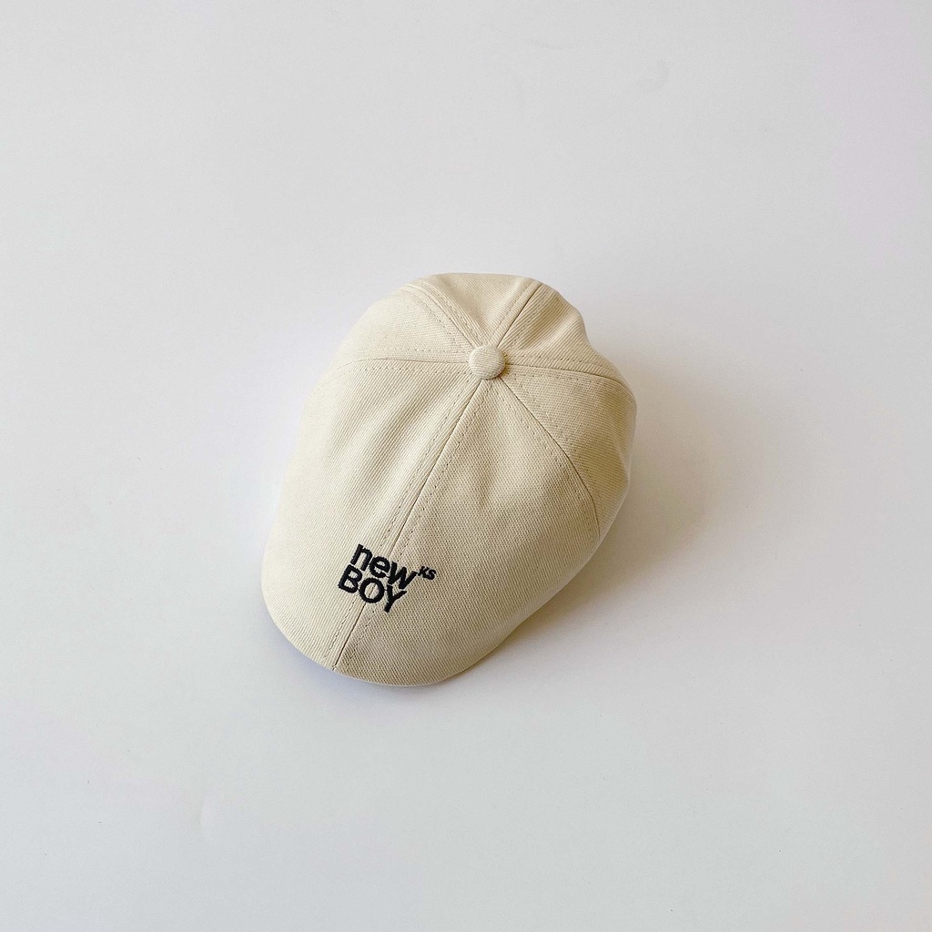 Nón Beret Thêu Chữ Thời Trang Cho Bé