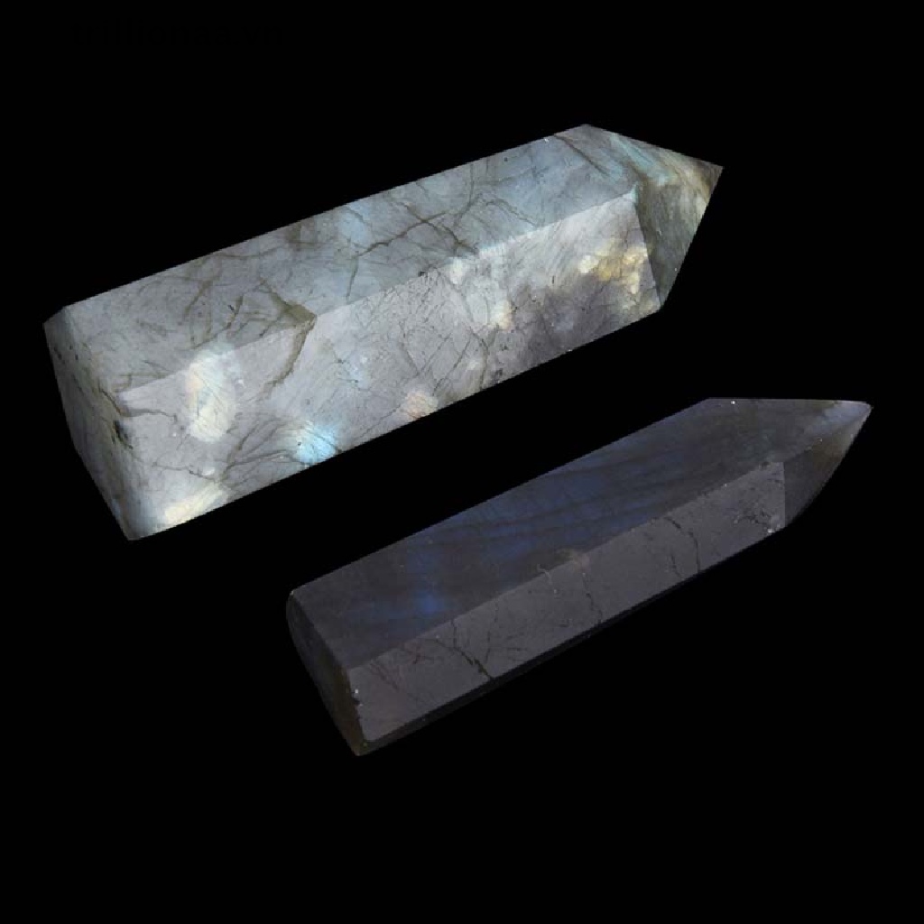 [Hàng mới về] Đá thạch anh pha lê mặt trăng khối lục giác liệu pháp chữa lành