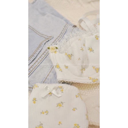 [Mã 252FASHIONSALE giảm 12% đơn 99K] Cotton Crush Áo ngực Bralette có gọng thun cotton mềm mại made by haruharu | BigBuy360 - bigbuy360.vn