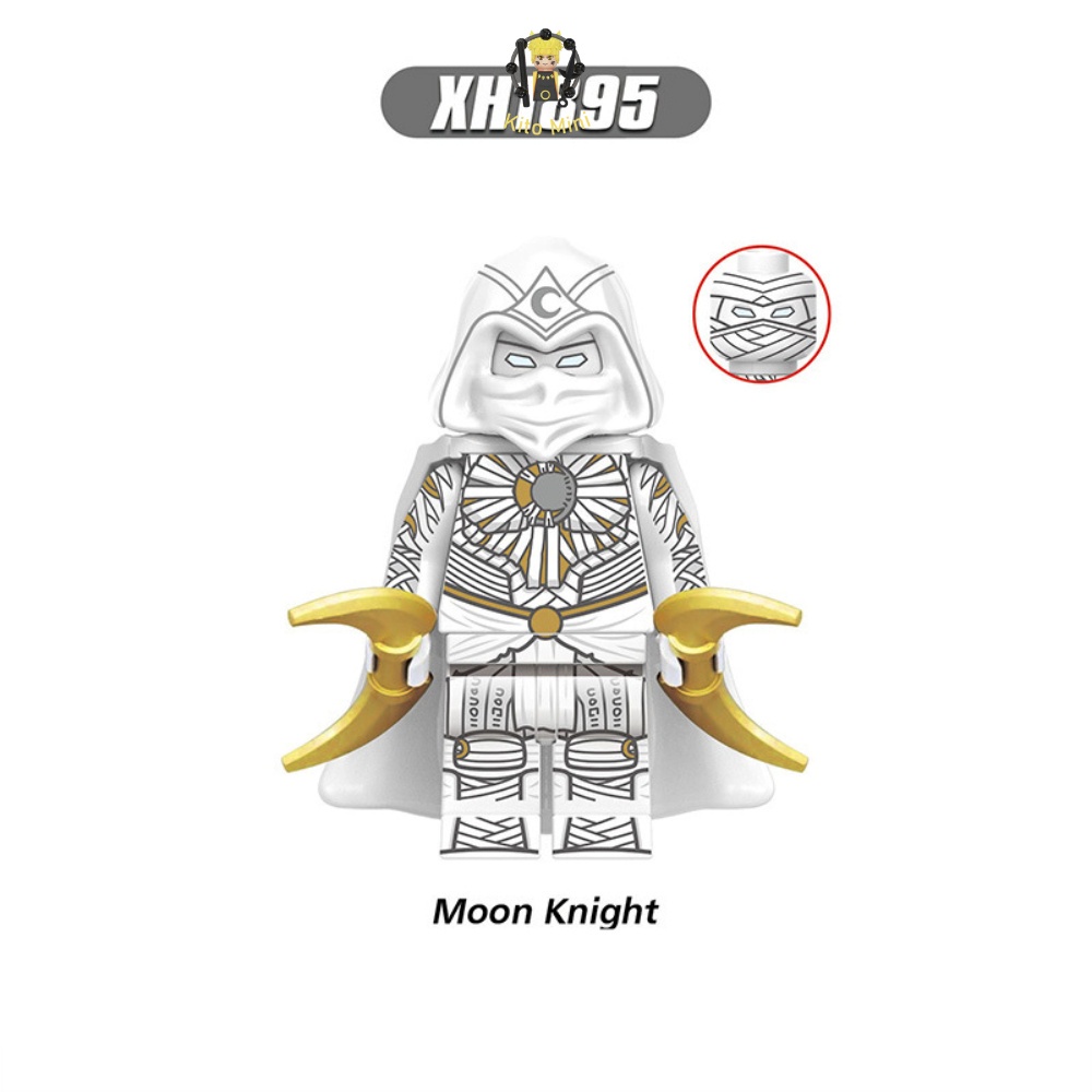Minifigures Marvel Moon Knight Xếp Hình Lắp Ráp Siêu Anh Hùng Kĩ Sĩ Ánh Trăng  1895-1897