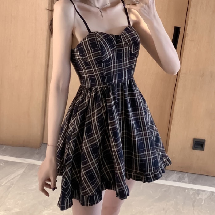 Đầm Hai Dây Mùa Hè Phong Cách Pháp Hàng Mới 2022 Cho Nữ