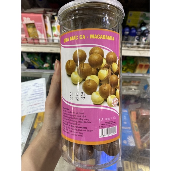 Quả Mắc-ca Hộp 500g+-10g