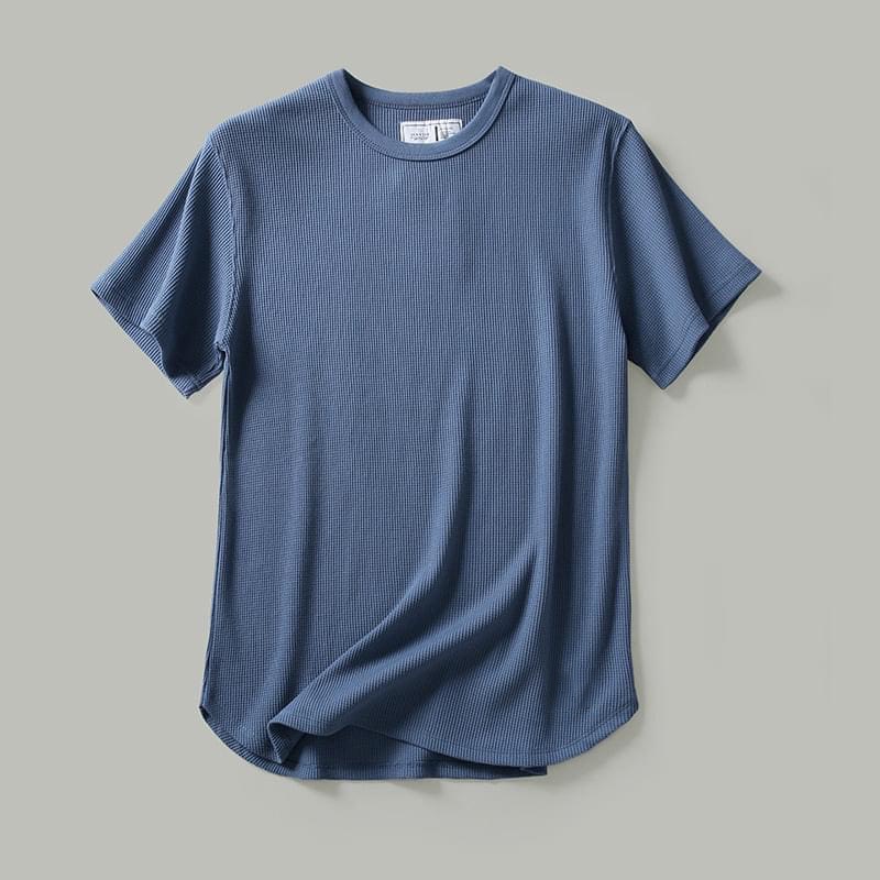 Áo thun nam cotton tổ ong, siêu thoáng mát, dầy dặn giữ form
