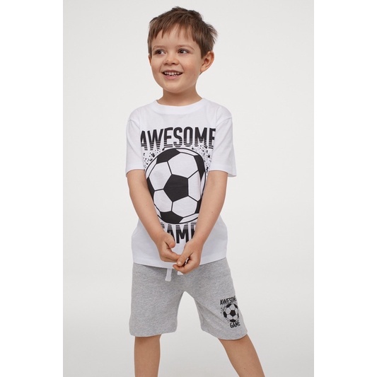 Bộ cotton hm 2-10 tuổi cho bé trai